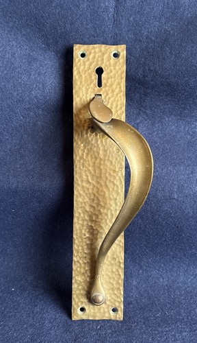 Vintage brass door plate - vintage,