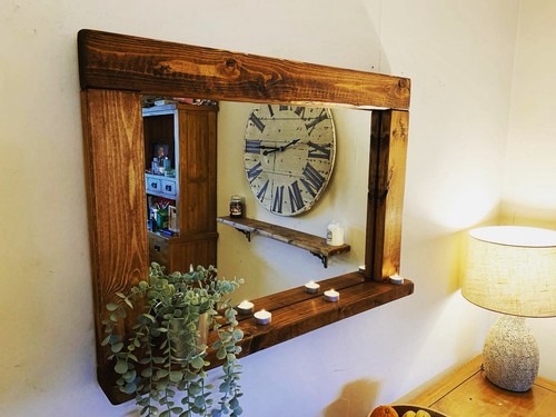 Farmhouse rustic mirror - farmhouse, –