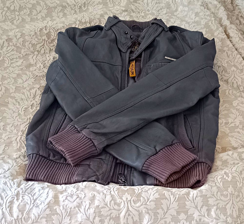 Superdry men grey - grey, leather