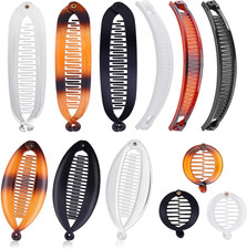 12 Pieces Banana Hair Clips Clincher Combs Large Vintage Banana Clips Comb