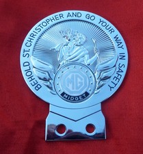 MG Midget St Christopher Classic Car Badge