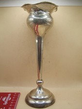 Birmingham 1907 LARGE Sterling Silver Vase With Art Nouveau Shape HEAVY