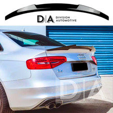 GLOSS BLACK M4 STYLE REAR BOOT SPOILER LIP FOR AUDI A4 B8 PRE-FACELIFT 2008-2012