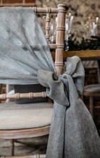 CHAIR COVER BOW SASHES TABLE