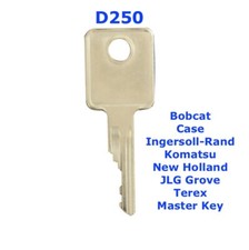 D250 Case Bobcat Ingersoll-Rand Komatsu Master Plant Excavator Digger Key 