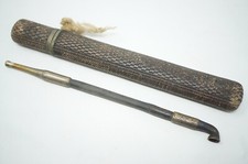 Japanese Kiseru Pipe with Pipe Box Antique Vintage Original from Japan 0508F36