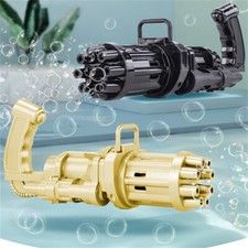 Summer Bubble Gun Toys Cooling Fun Soap Water Bubble Machine Automatic