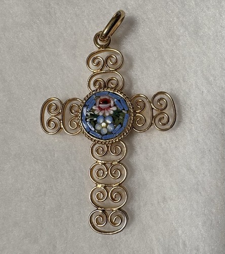Sterling cross pendant - pendant, micro