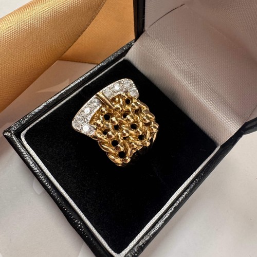 9ct yellow gold keeper buckle - 9ct,