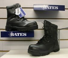 Bates Uniform Safety Boots Black Leather Waterproof Composite Toe UK 7 EU 41