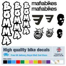 Mafia Bomma bike decals labels