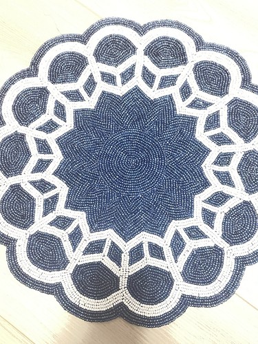 Blue white glass - blue, &