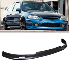 Carbon Fiber Front Bumper Lip Spoiler For Honda Civic EK 2D 4D 99-00 Mug Style