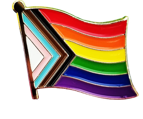 Progress pride flag badge - progress,