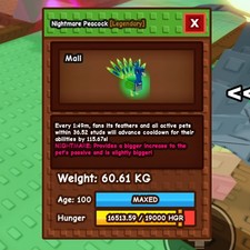 Huge Peacock 🔥Roblox Grow A