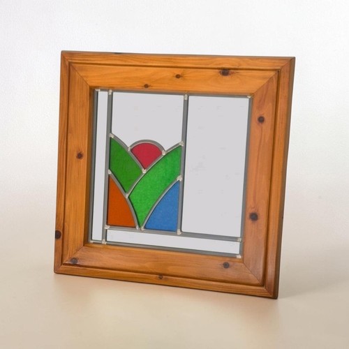Custom stained glass mirror - custom,