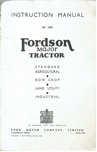 Fordson major tractor original - fordson,