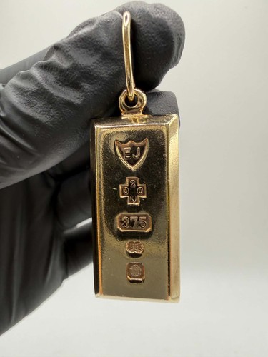 9ct ingot pendant - 9ct,