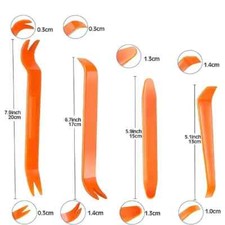 CAR TRIM REMOVAL TOOL SET PANEL DOOR PRY DASH PLASTIC INTERIOR RADIO CLIP KIT