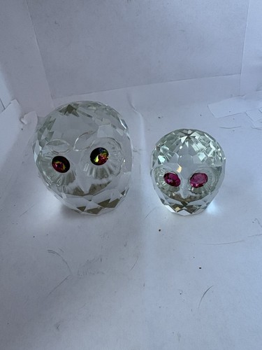 Swarovski style crystal owls - style,