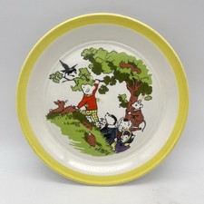 Rupert Bear Barratts Staffordshire 7” Plate Vintage 1970’s