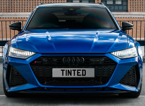 Pair tinted number - tinted, plates
