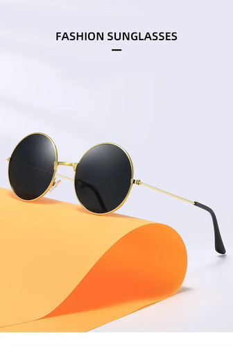 Round lens sunglasses - lens,
