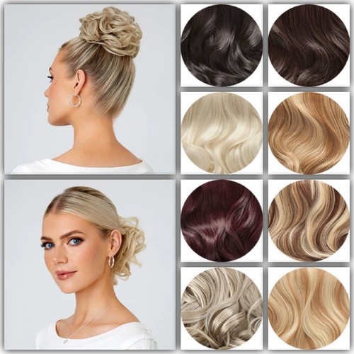 Stranded scrunchie bun - stranded, large