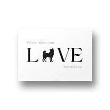 Akita Love Print, Dog Lovers