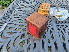 Antique French carriage clock case was MOROCCO leather covered for restore