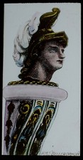 Magic Lantern Slide HMS BELLEROPHON SHIPS FIGUREHEAD C1910 ILLUSTRATION 