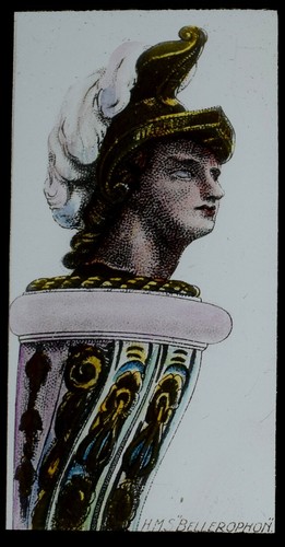 Magic lantern slide hms - lantern,