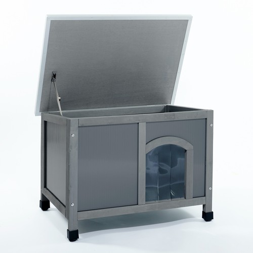 Dog kennel plastic and wood - s,