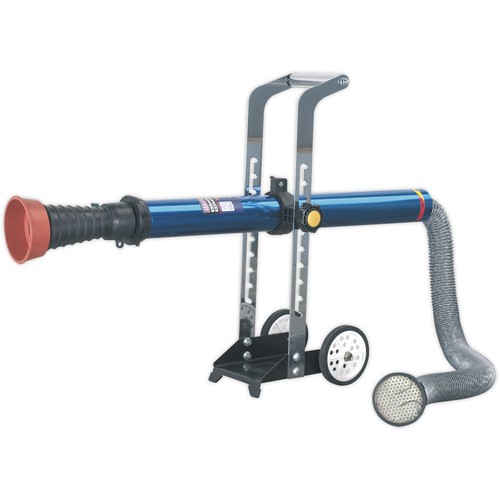 Exhaust fume extractor with - fume,