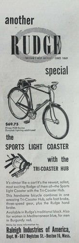 Vintage 1954 rudge britan - rudge, britan's
