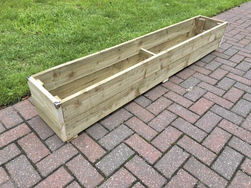 Wooden garden planter 2ft - garden,