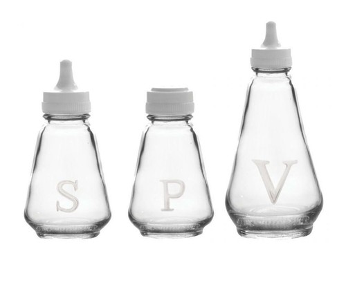 Salt pepper vinegar oil - salt,