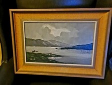 Original irish art by Danny Brennan oil on board Connemara 