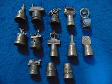 VINTAGE PEWTER THIMBLES LOT OF
