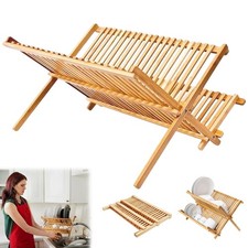 2 Tier Bamboo Dish Drainer