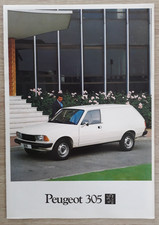 Peugeot 305 Vans Brochure 1982