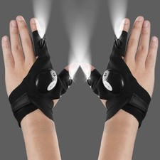 2 LED Flashlight Gloves
