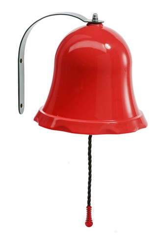 Bright red bell with fittings - bright,