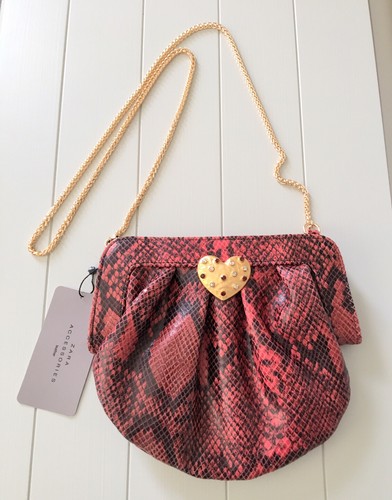 Zara red leather - leather, snakeskin