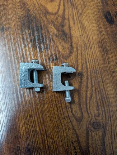 Beam clamps steel - 2x, 1/4"