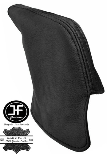 Black real leather handbrake - real,