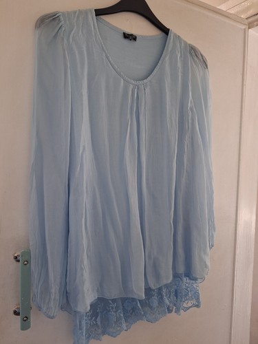 Phase eight light blue top - phase,