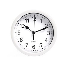 OHS Wall Clock Round Analogue Vintage Home Decor Small Bedroom Kitchen Uni