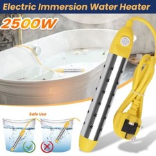 Electric Water Heater 2500w Immersion Water Heater Stainless Steel Bucket Heater