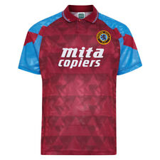 Aston Villa 1990 Retro Football Shirt 100% POLYESTER Men's